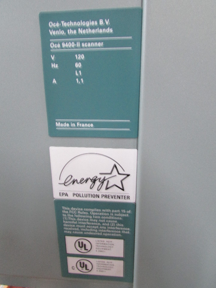 OCE 9400-II SCANNER