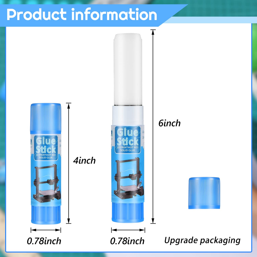 3D Printer Glue Sticks PVP Solid Glue Sticks for 3D Printer Hot Bed Removing Pri