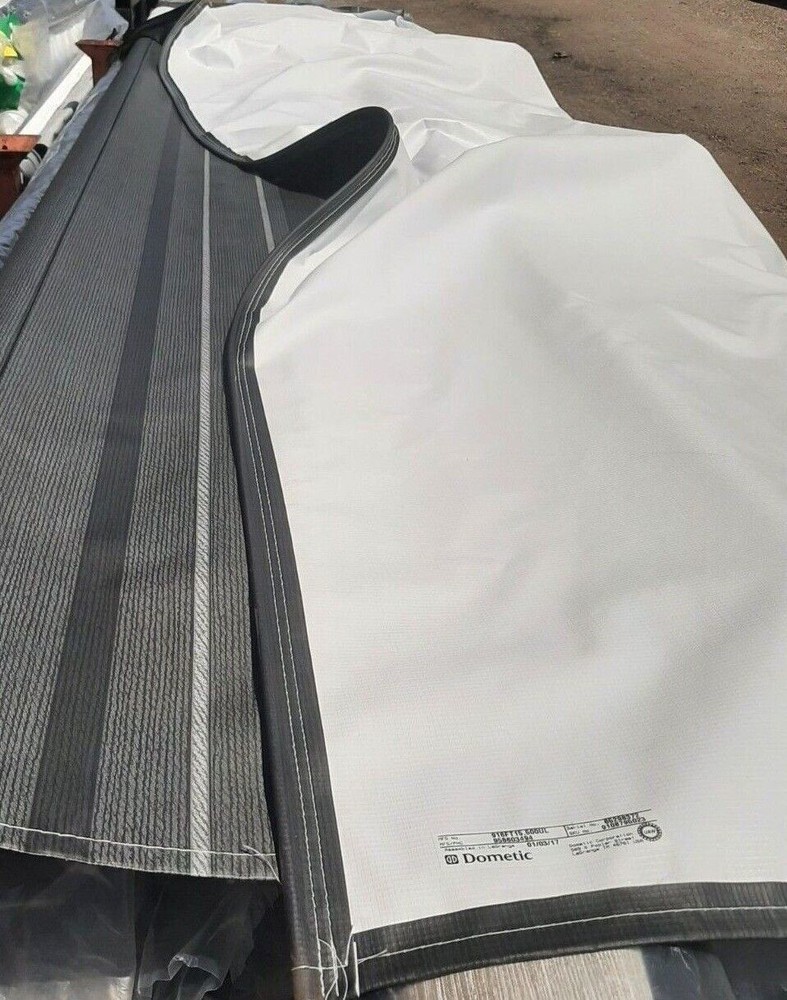 Dometic OEM RV Awning Replacement Vinyl Fabric Charcoal 15' 16'
