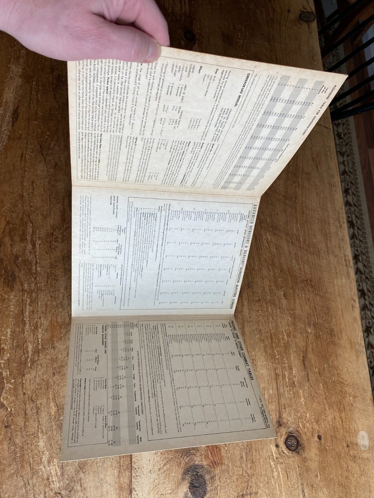 Vintage Dungeon Masters Screens Both Trifolds 1981 Advanced Dungeons & Dragons
