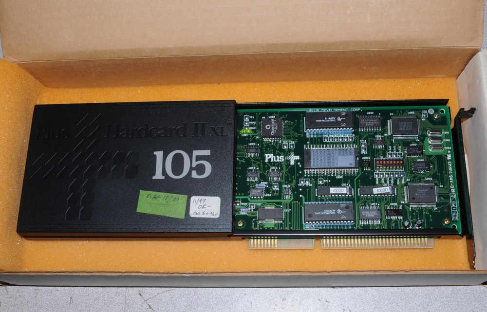 PLUS HARDCARD 105Mb, HARDCARD 105 PLUS+, WITH SOFTWARE, USED, TESTED, WORKING
