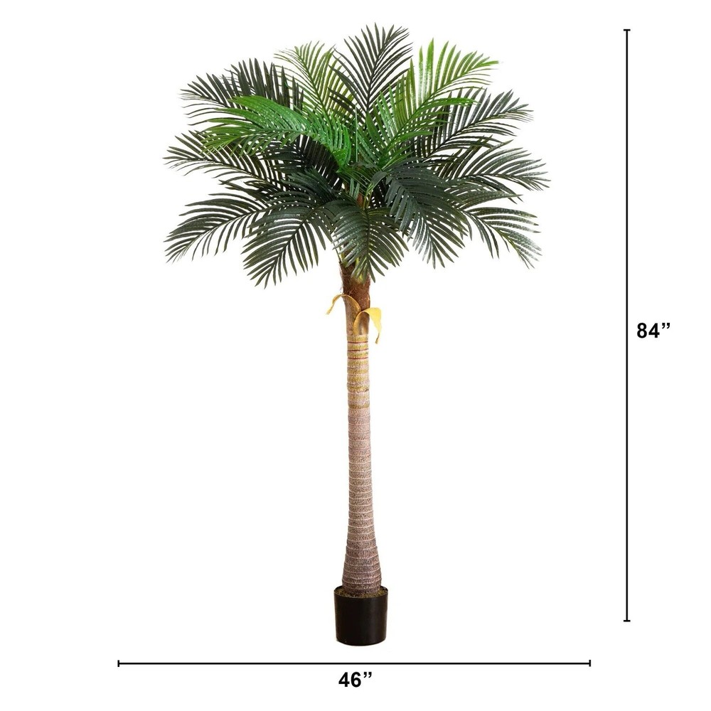 7’ Artificial Coconut Palm Tree. Retail $194