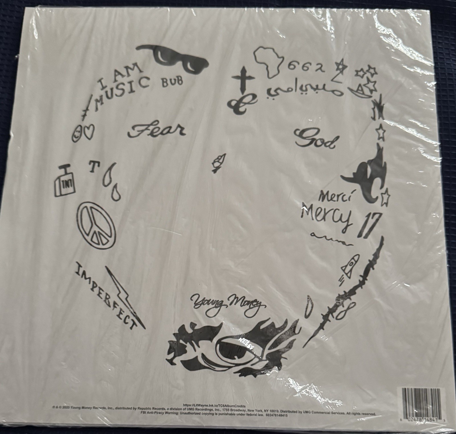 LIL WAYNE Signed/Autographed Tha Carter VI 12x12 Photo W/Vinyl🔥