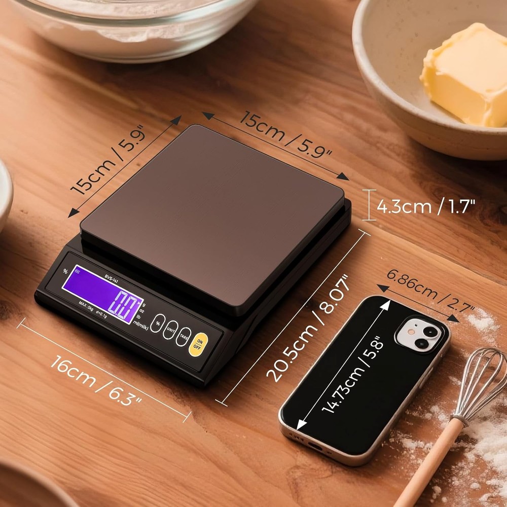 Baking Scale 0.1 Gram Accuracy Digital Scale Kitchen Candle Soap & Sourdough