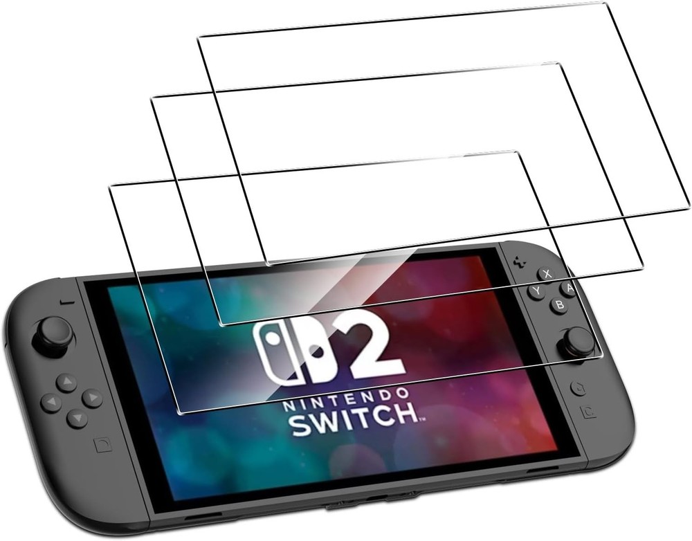Enhanced Touch Sensitivity - 3-Pack Tempered Glass for Nintendo Switch 2