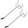 Pegboard Hooks 25 Pack 4" Silver for 1/8" Board