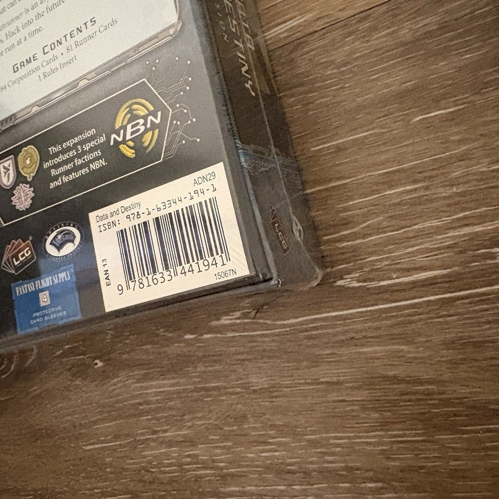 Android Netrunner LCG - Data And Destiny - New & factory sealed
