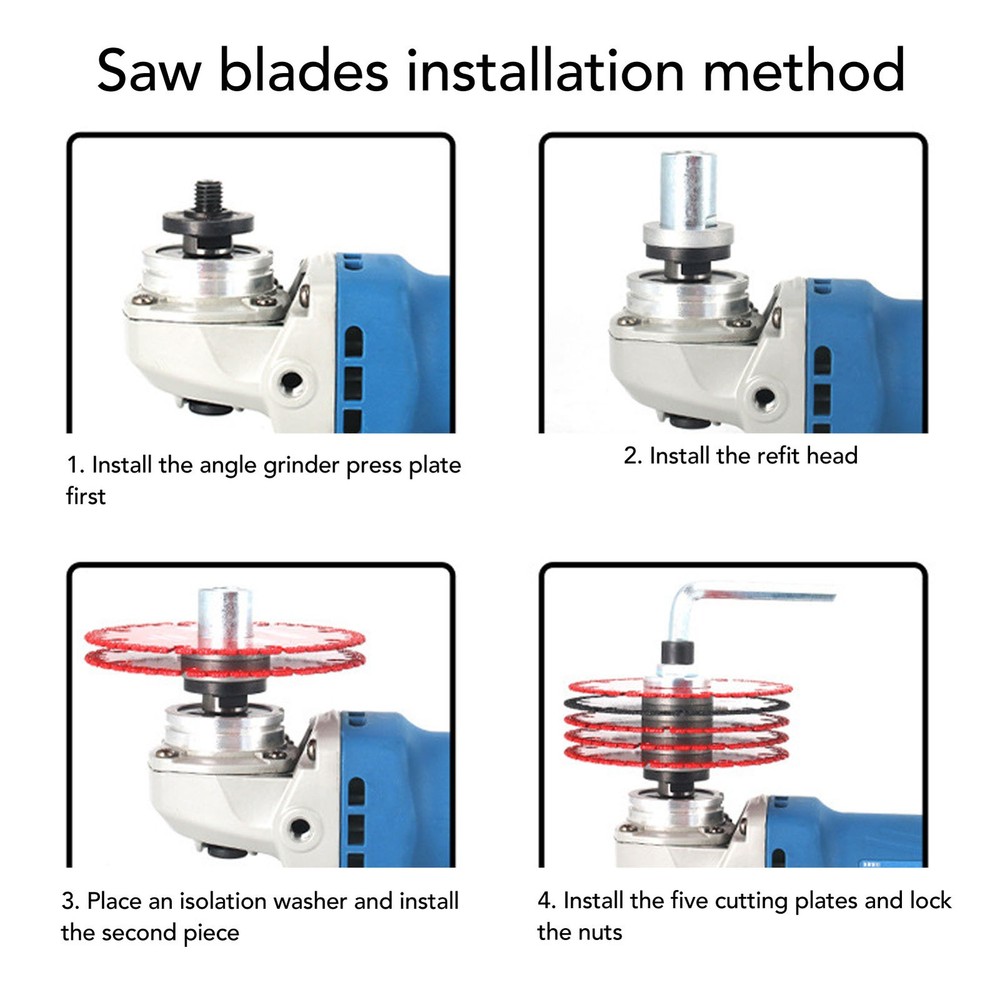 M14 Angle Grinder To Grooving Machine Adapter Quick Change Conversion Head