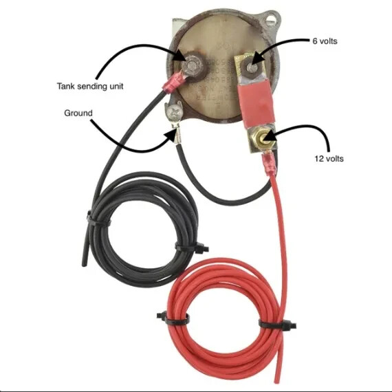 1934-1955 Mopar 12 Volt to 6 Volt Gauge Conversion “Step Down” Voltage Reducer.