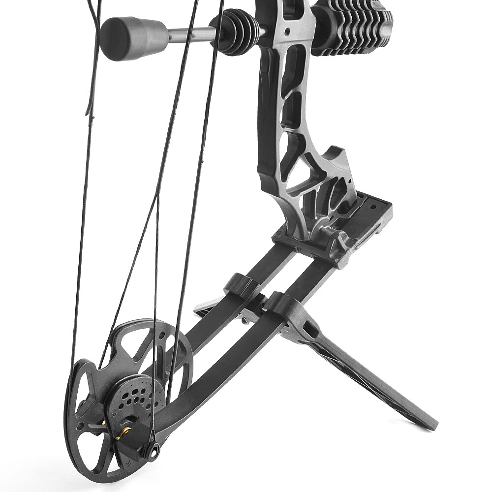 Archery Compound Bow Stand Holder Kick Rack Legs Bracket Bow Support Shooting