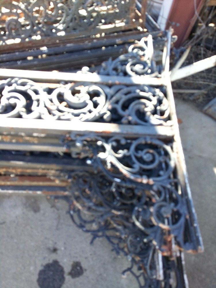 Antique cast iron railing and posts