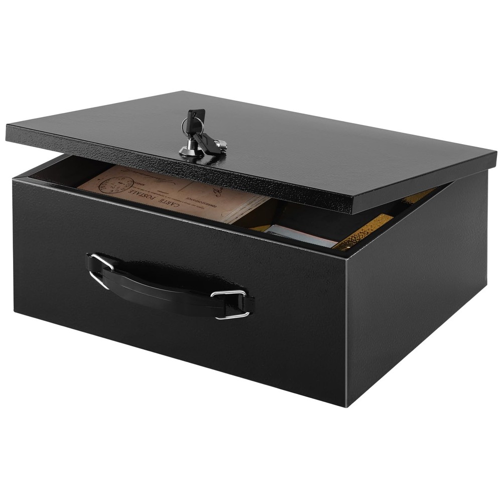 Fire Resistant Safe Fire Safe Box with Key Lock for Home Office Security Stor...