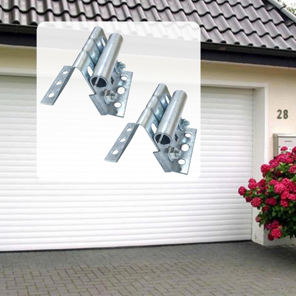 2Pcs Top Bracket Adjustable for Industrial Lifting Doors Galvanized Hardware