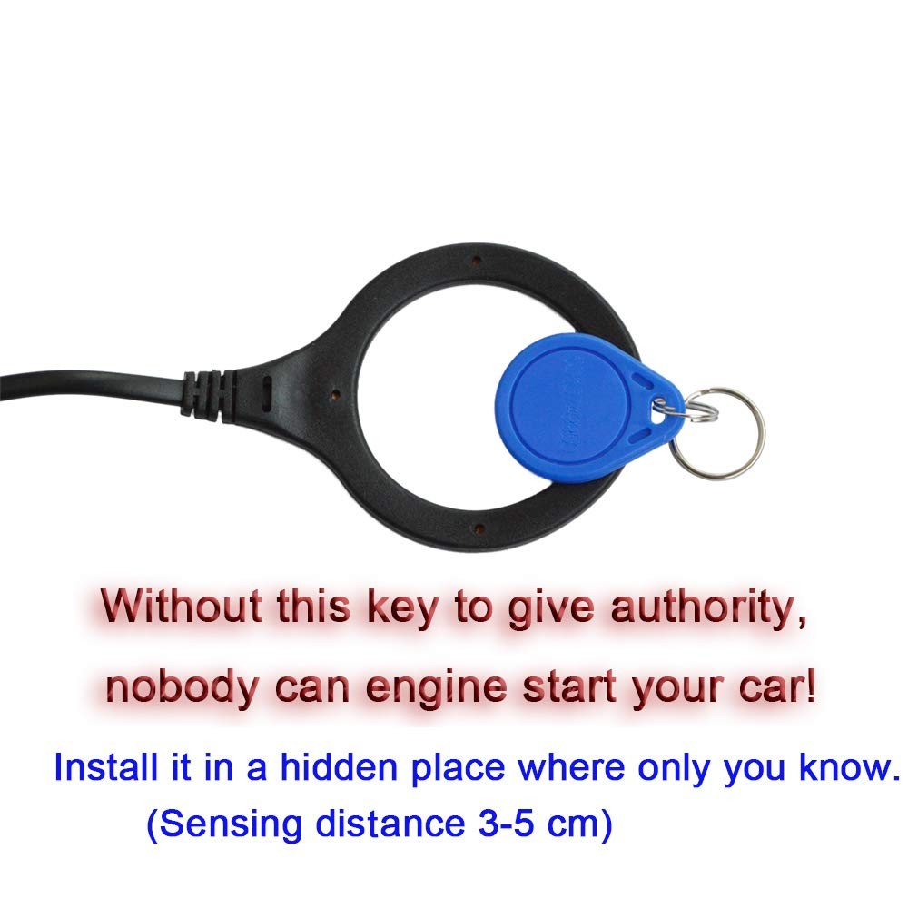 BANVIE Car Alarm System RFID Push Engine Start Button & Keyless Go System for...