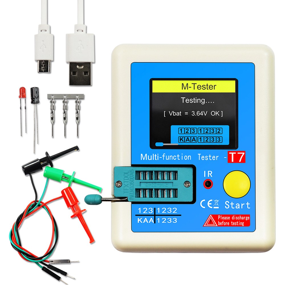 LCR-T7 Transistor Meter Capacitance Resistance Tester for Diode Triode Z7S9