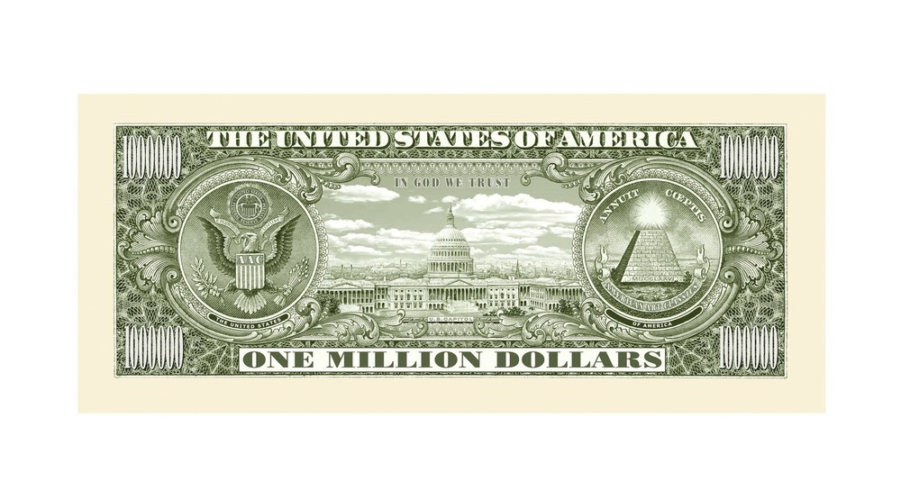 Traditional Million Dollar Bill- Pack of 5