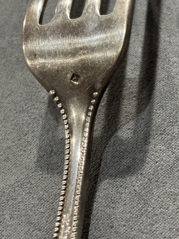 One Gorham Sterling Silver 7" Fork 37.5 Gr. Lancaster W/Mono ML