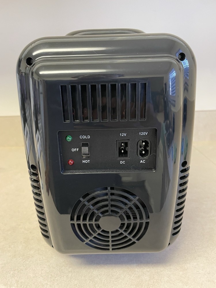 Mini Fridge, 4 Liter/6 Cans Small Refrigerator With Dimmable LED Light,AC/DC ...