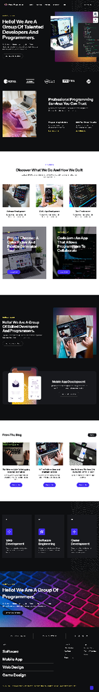 Programmer Website Design with Free VPS Web Hosting and Installation