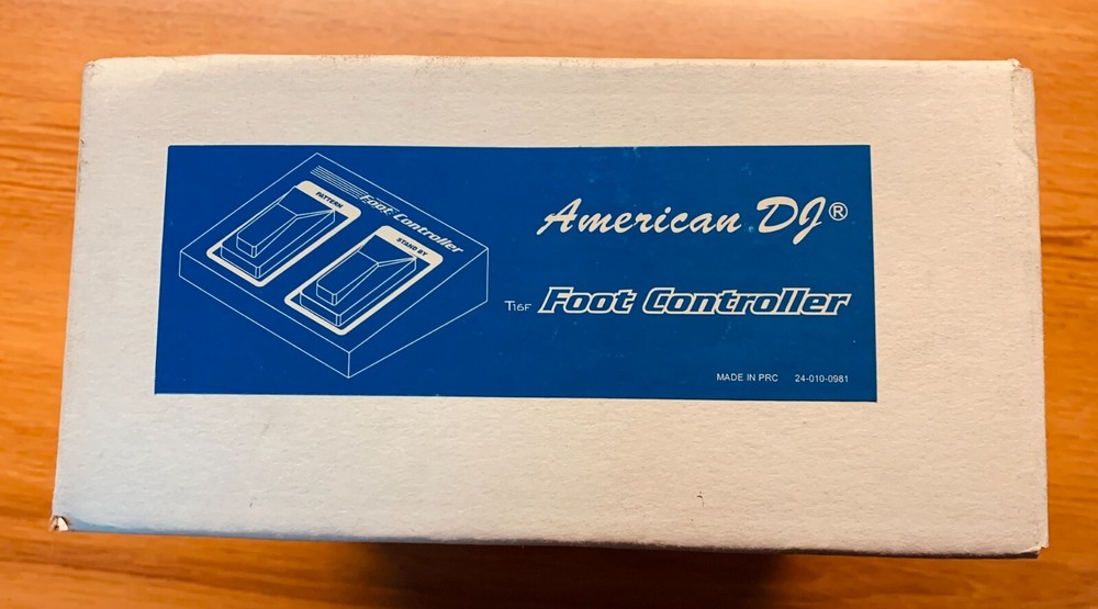 AMERICAN DJ T16F Foot Controller Pedal for Stage Light Controller (NOS) (NIB) !