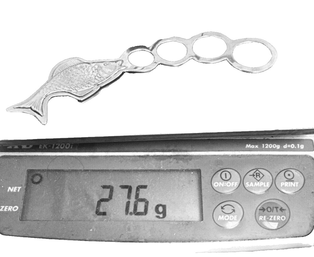 Tiffany & Co. Sterling Silver 6" Fish Bubble Blower