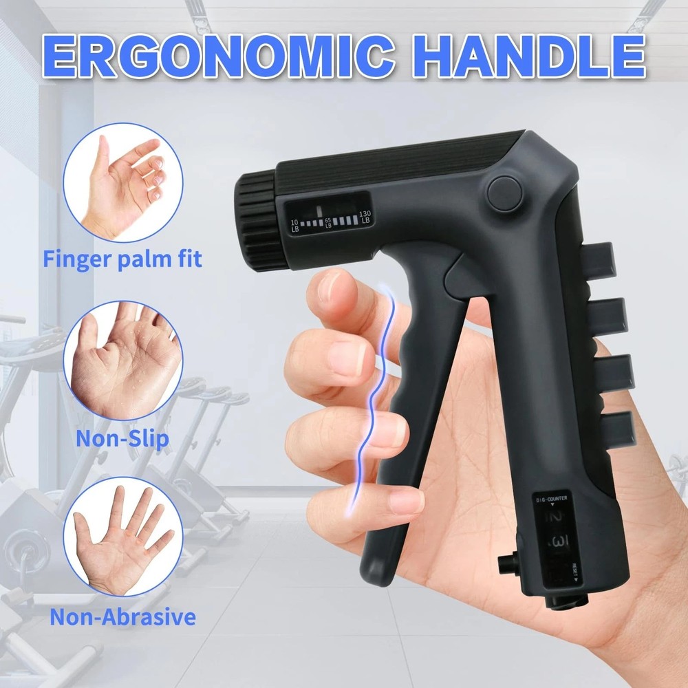 Grip Strength Trainer with Finger Exerciser, Adjustable Resistance Hand Gripp...