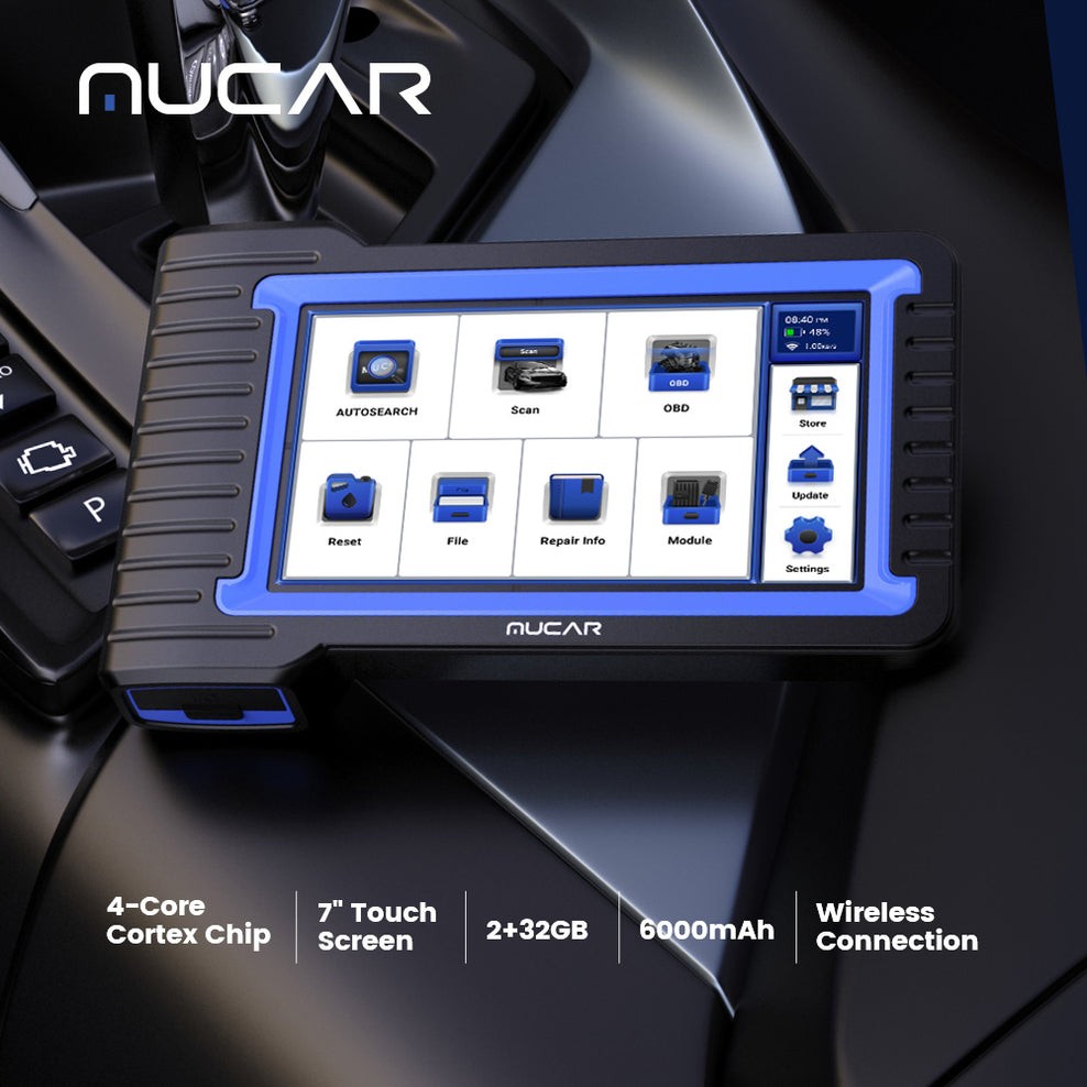 MUCAR VO7S TPMS Programming Tool ECU Coding Scanner Car Diagnostic Tool 28+Reset