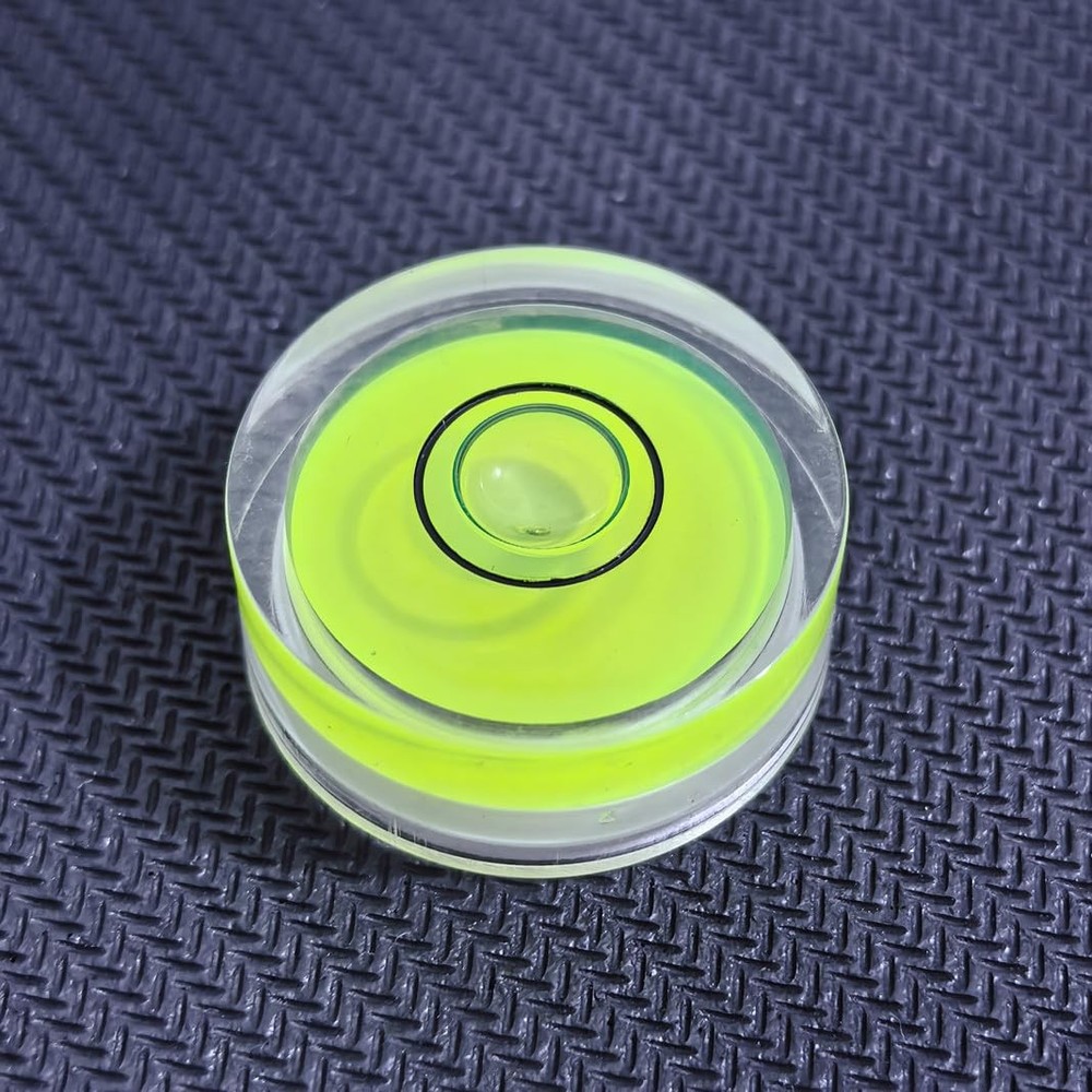 4Pcs Mini Circular Bubble Levels with Adhesive Back for Camera Tripod 25x10mm