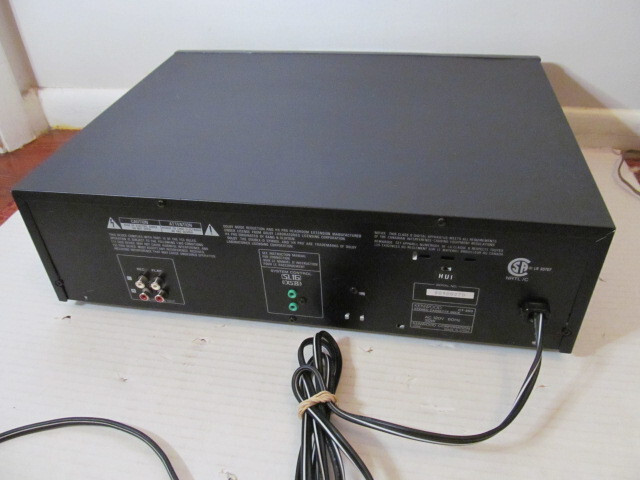 Kenwood CT-203 Stereo Double Cassette Deck, Needs Belts