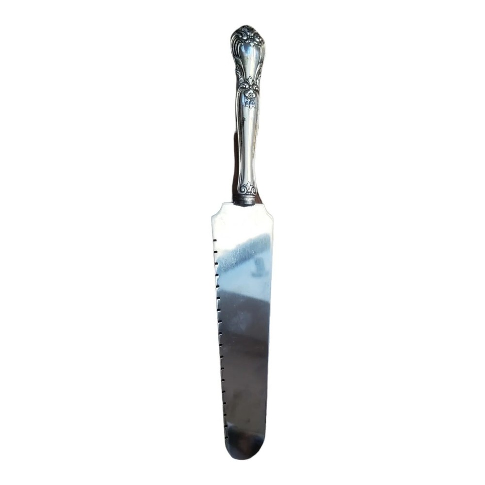 Cake Server Weidlich Ancestry Pattern Stainless Steal sterling silver handle