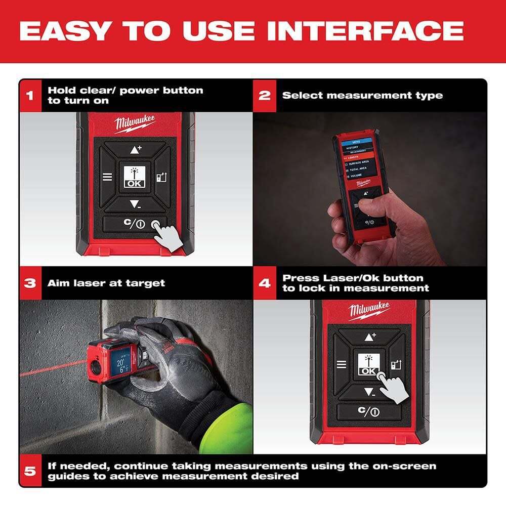 Milwaukee 150 Ft. Laser Distance Meter