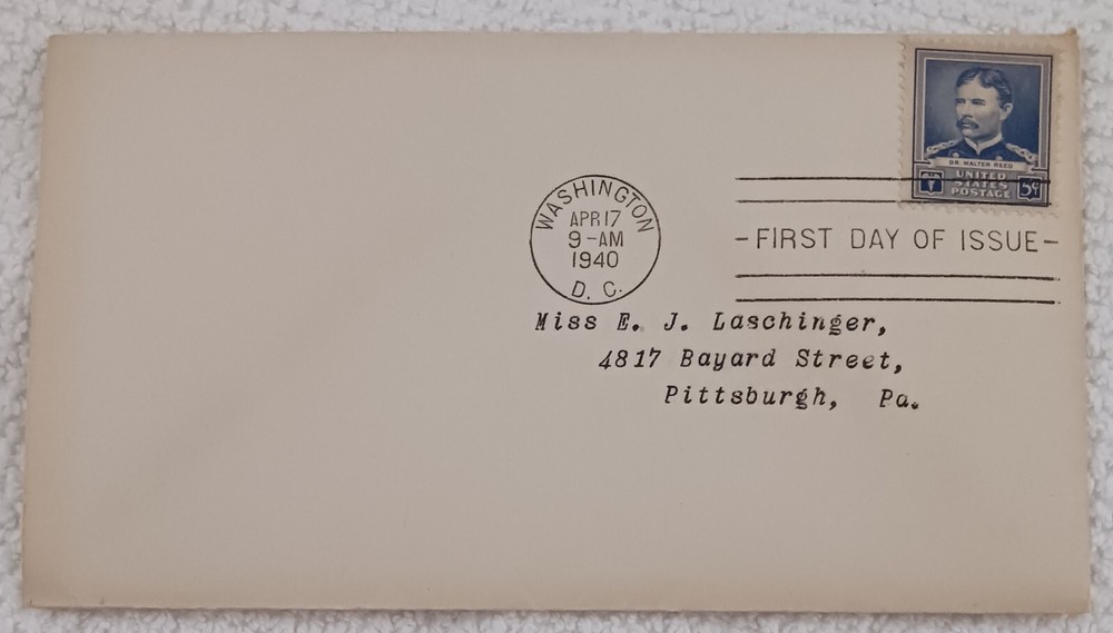 U.S - 1940 - Dr WALTER REED - FDC - #184