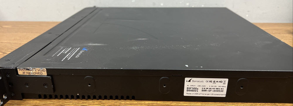 Barracuda Networks Spam Firewall 300, Power Tested