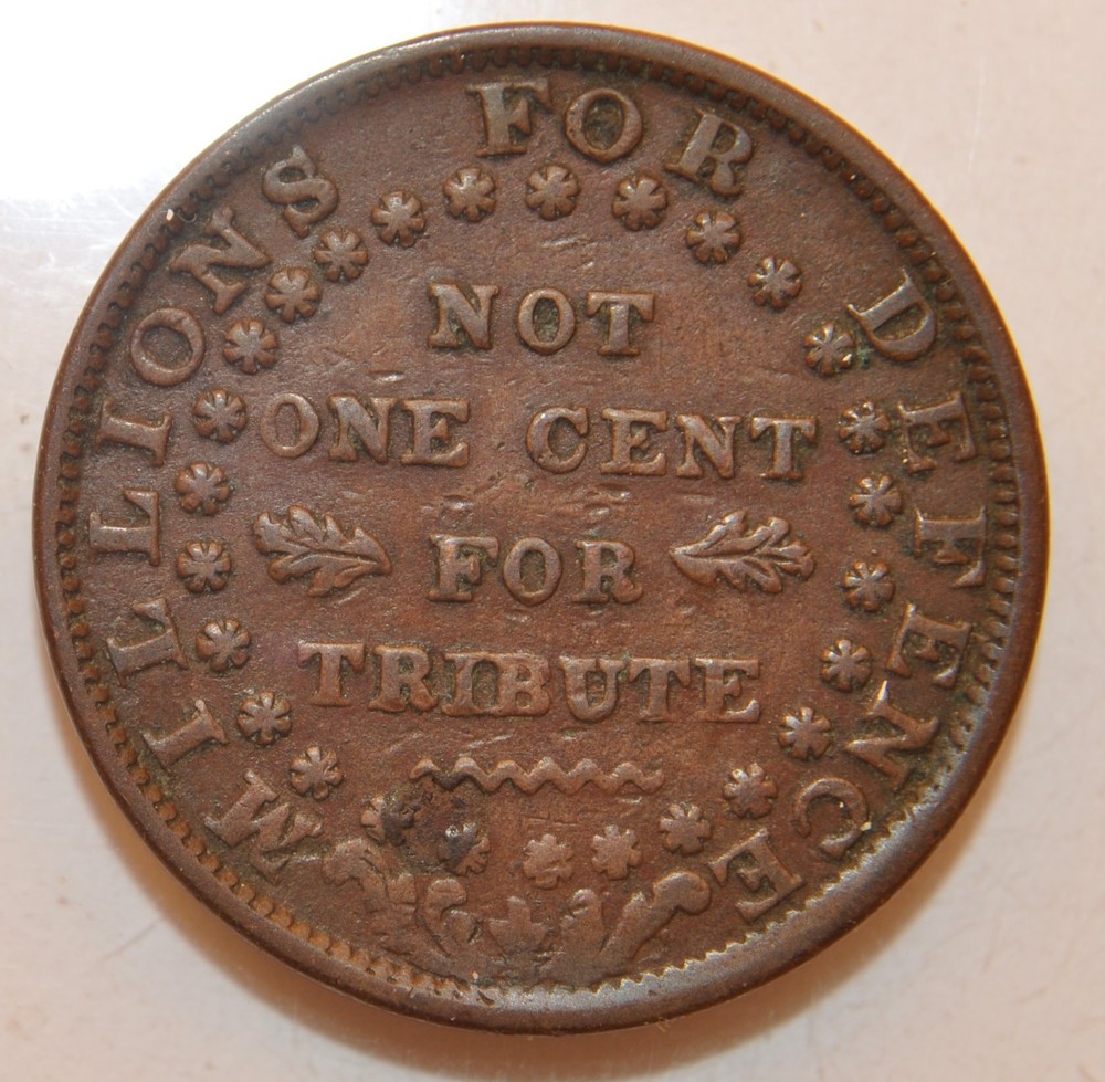 1841 Hard Times Token -Webster- Low 58 - HT 16 - lot 118