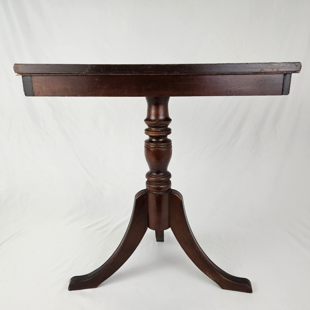 Vintage Mahogany Console Table Half Moon Duncan Phyfe Style