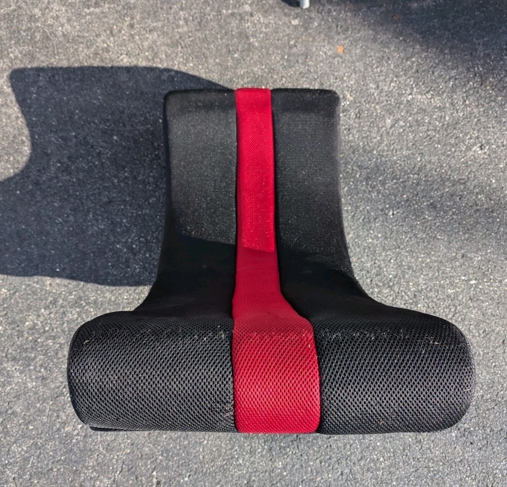 Sunjoy gaming rocker Folding Foldable chair Black Red Stripe