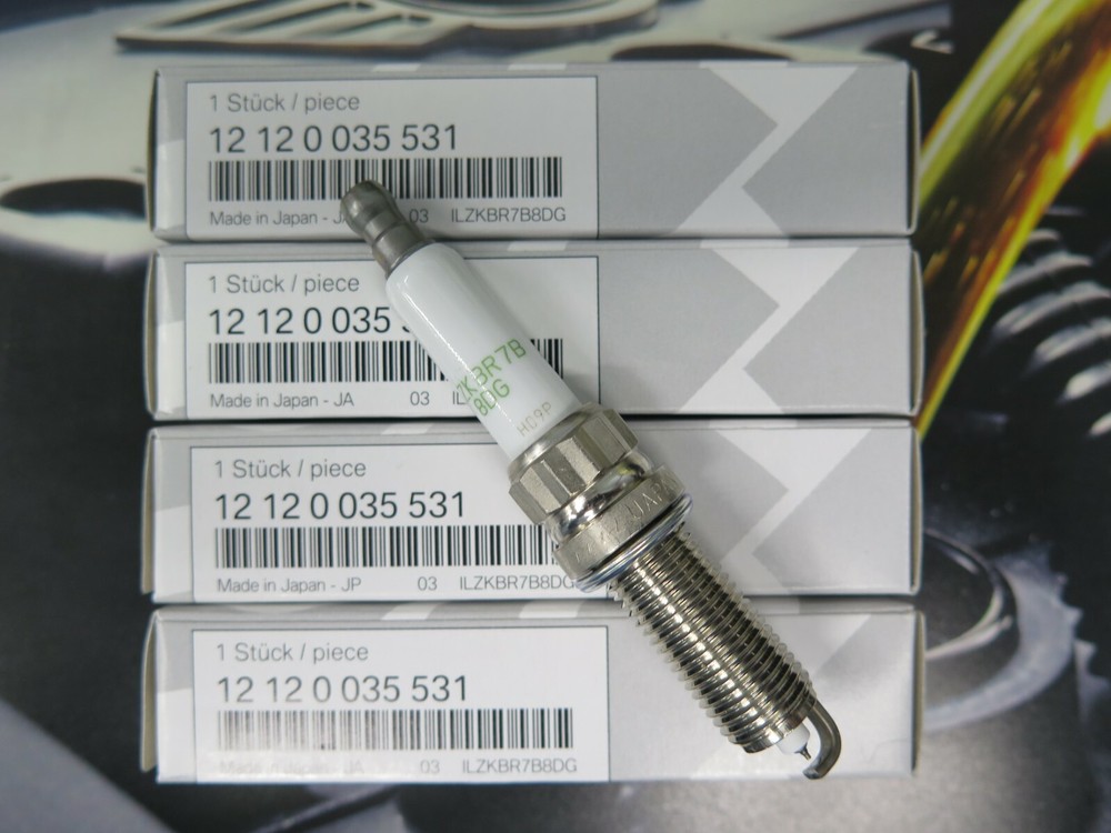 (4) OEM Mini Cooper Spark Plugs 12120035531