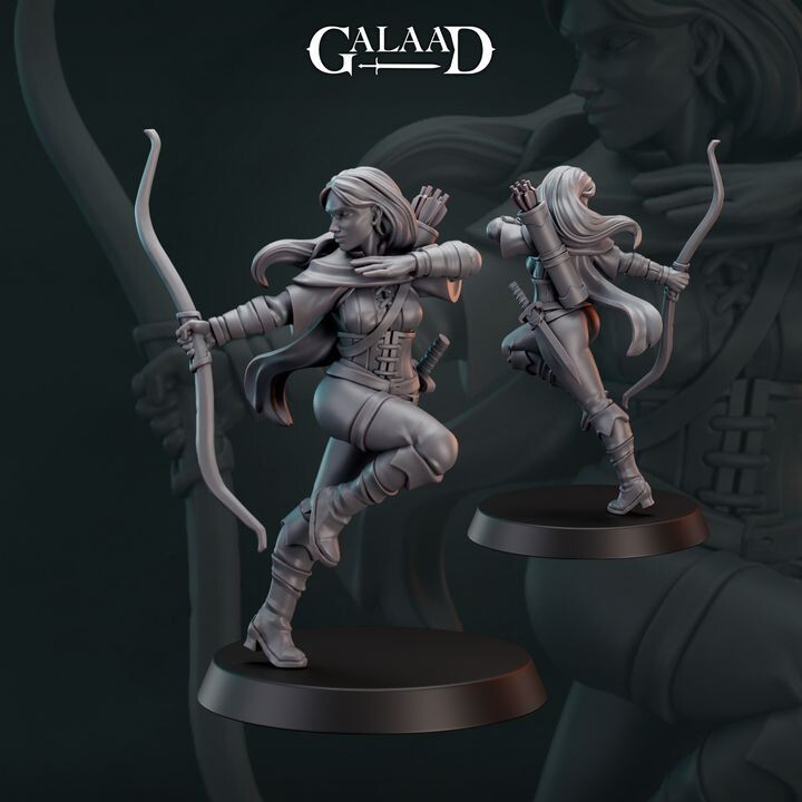 Forest Ranger Bundle - Hunter Archer - Galaad Miniatures - Dungeons and Dragons