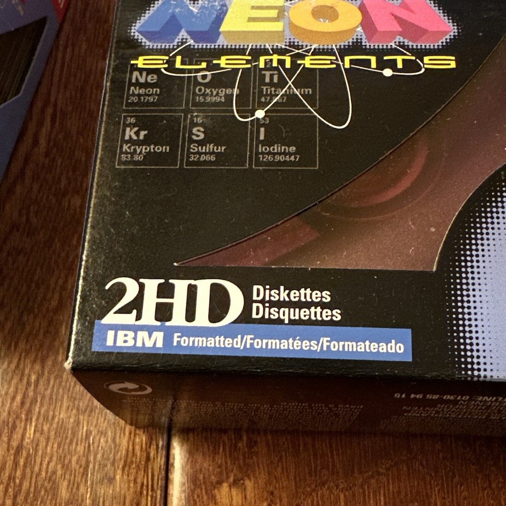 Imation Neon Elements 2 HD Diskettes IBM Formatted 12 X 2