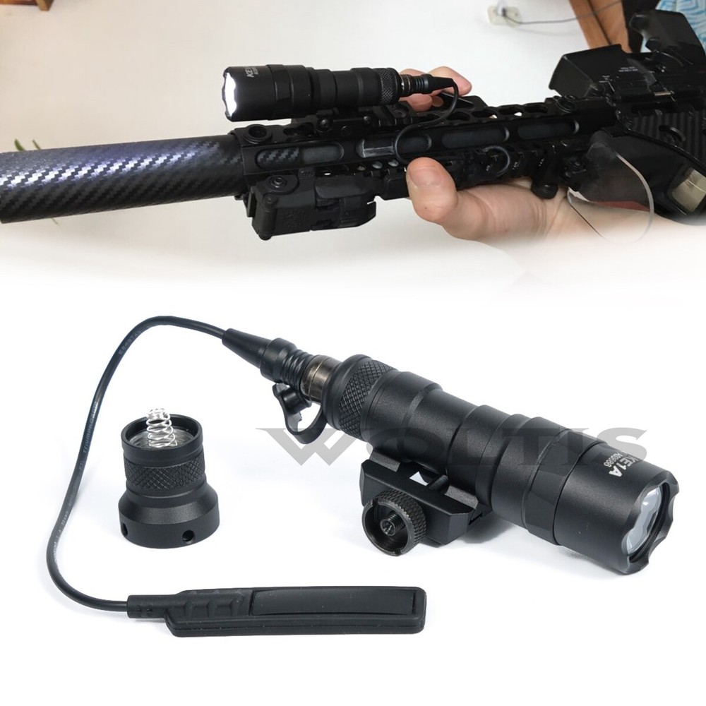 Light Tactical Torch Flashlight LED Light w/ Tail Switch US Stock for M300B