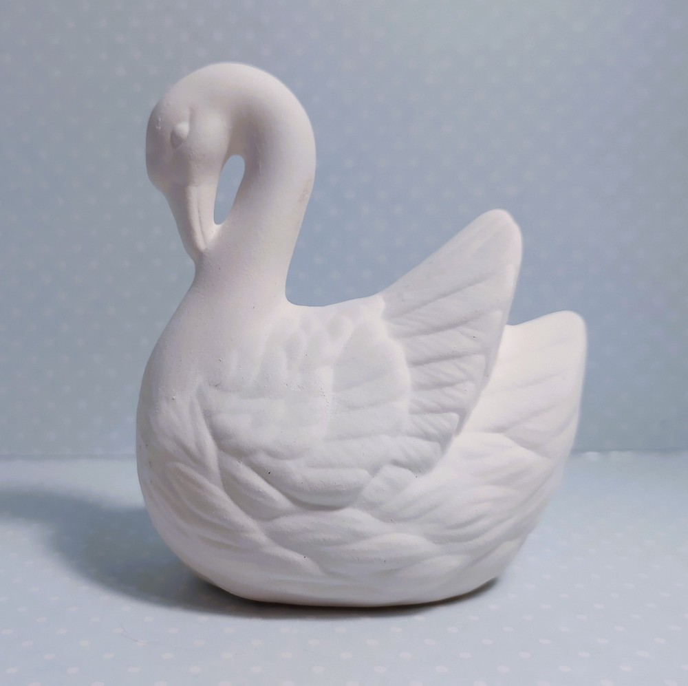 Swan ~ Ceramic Bisque Ready to Paint