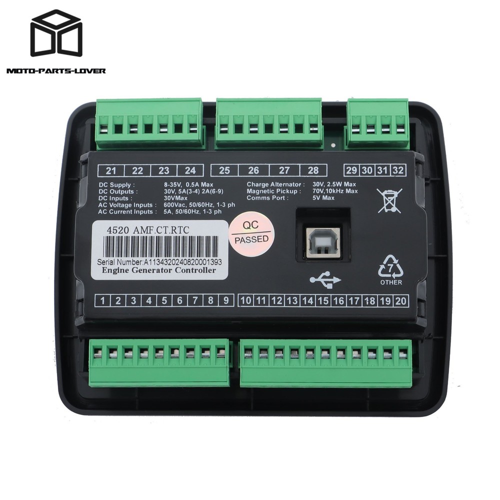 DSE4520 LCD Screen 3‑Phase Mains Detection Control Board Controller Generator
