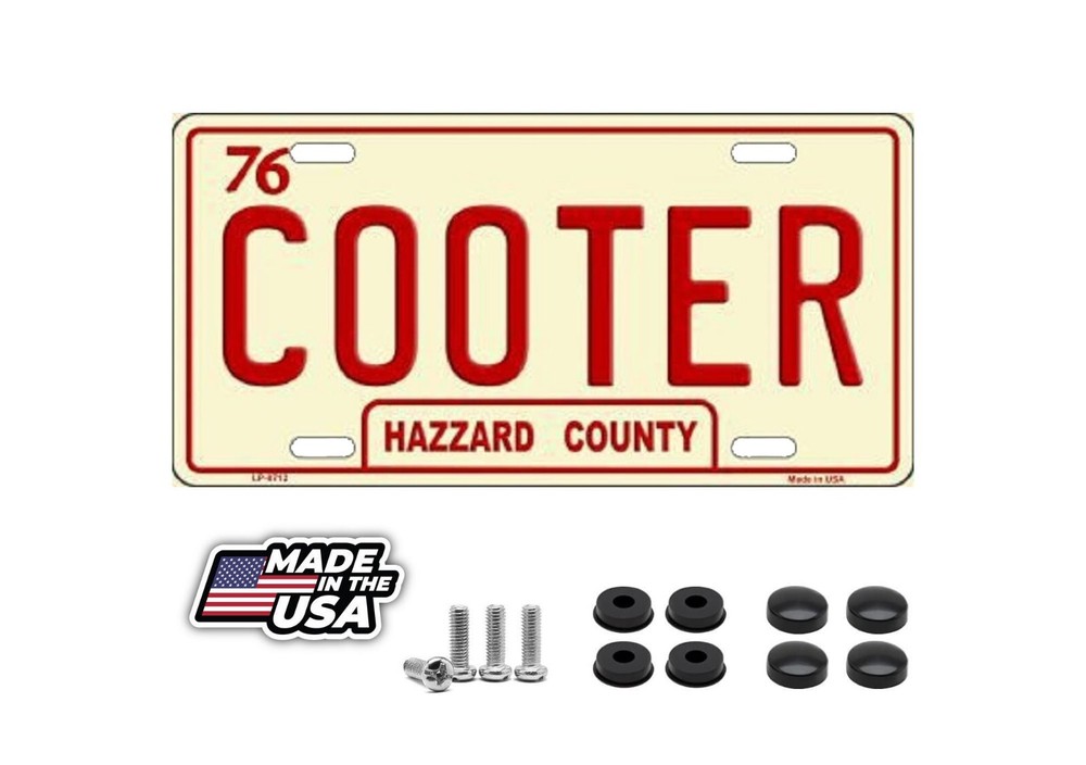 Cooter Metal Novelty License Plate Tag
