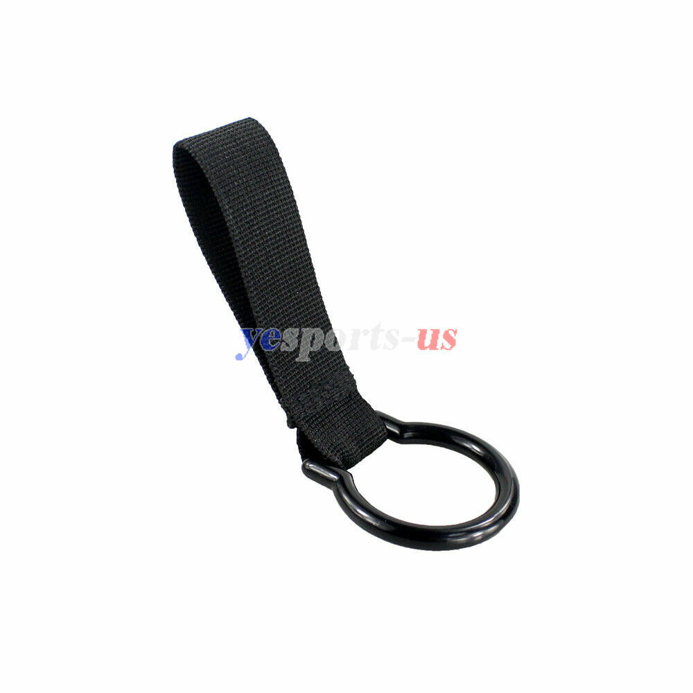 Black Flashlight Ring Holder Tactical Duty Belt Carry Flashlight Stick Baton