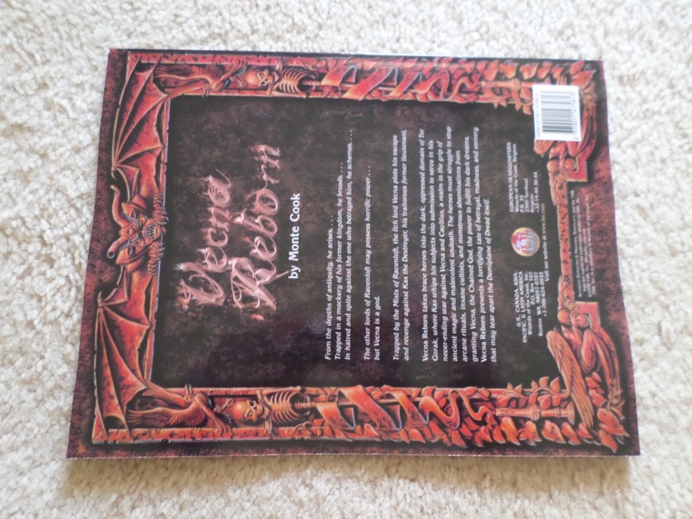 Vecna Reborn Dungeons & Dragons Ravenloft adventure module