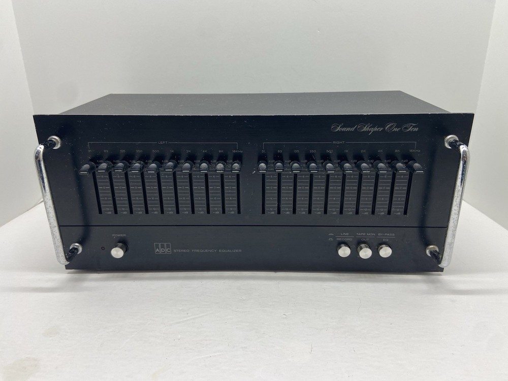 ADC Sound Shaper One Ten Stereo Frequency Equalizer Black Powers On Untested