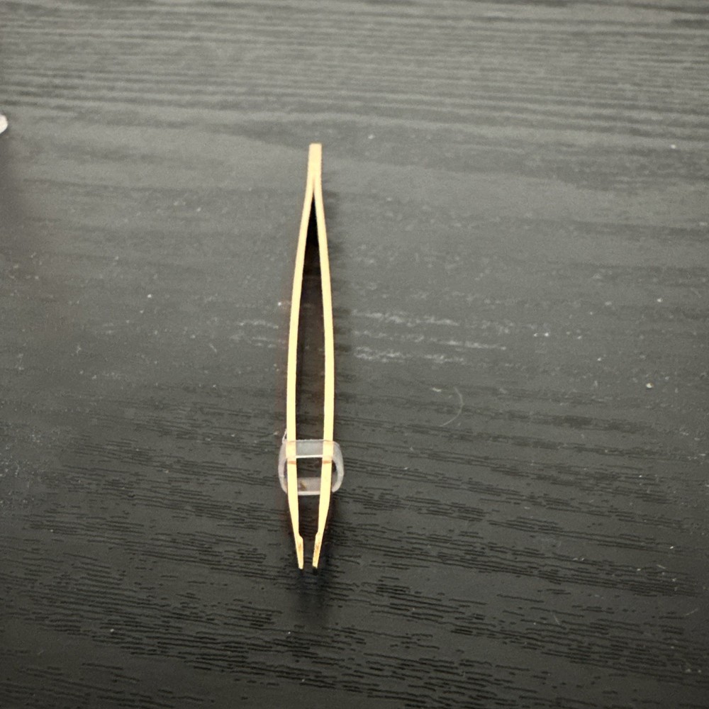 3.5" Gold Plated Slanted Tip Tweezers