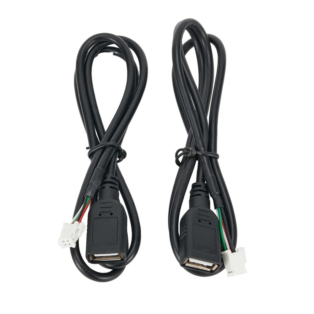 2pcs Car USB Cable Adapter 4Pin & 6Pin Accessories Connector For Android