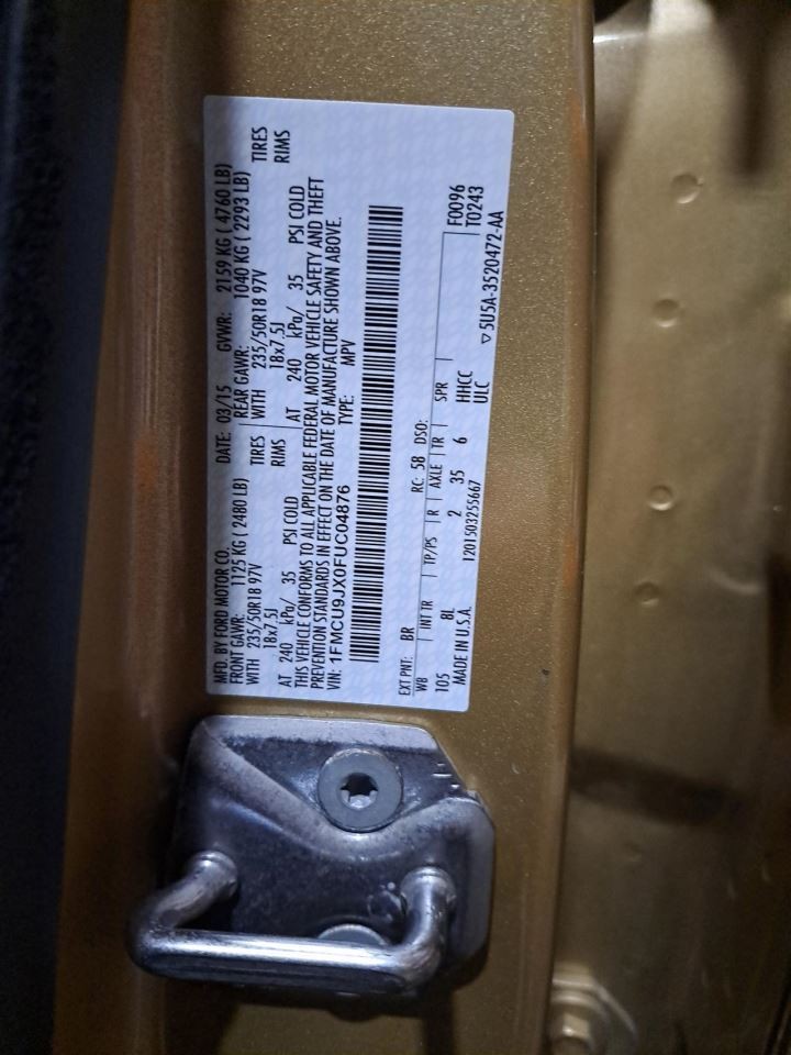 2015 Escape Display Screen Sku#4304686