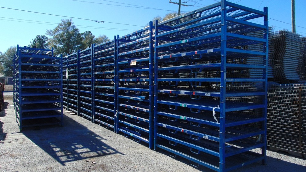 Steel Stackable Rack - 72" x 48" x 55" - Industrial Storage Shelf Warehouse
